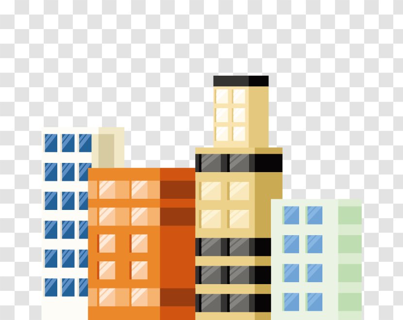 Facade Building Euclidean Vector - Rectangle - Buildings Transparent PNG