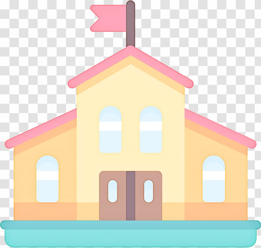 Clip Art Pink House Architecture Home - Chapel Building Transparent PNG