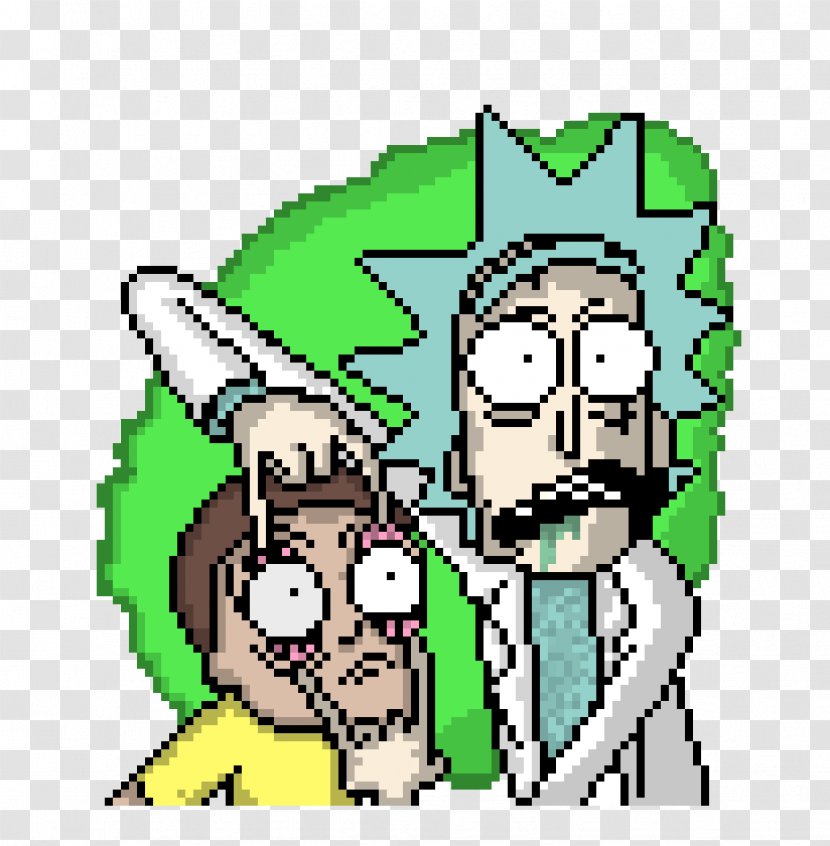 Morty Smith Pixel Art Clip - Artwork - Rick And Icons Transparent PNG
