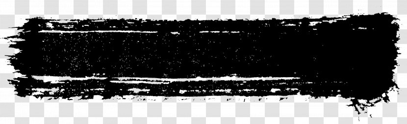 Brush Grunge Black And White - Strokes Transparent PNG