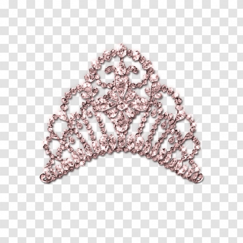 Tiara Diamond Crown Clip Art - Imitation Gemstones Rhinestones - Silver Transparent PNG