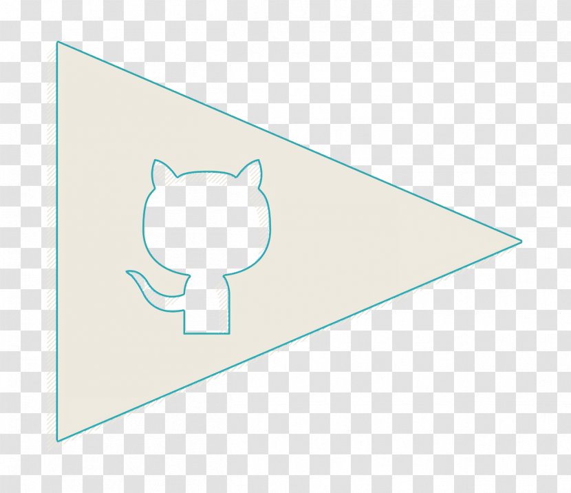 Flags Icon Github Logo - Social - Shadow Blackandwhite Transparent PNG