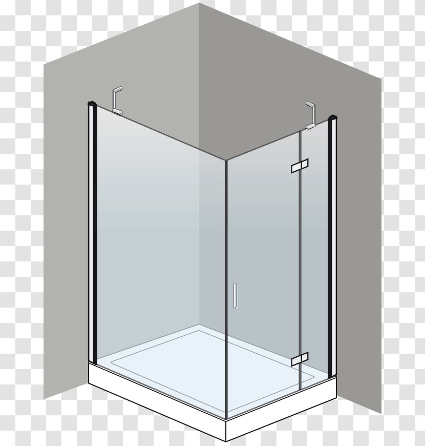 Sliding Door Rectangle Shower Transparent PNG