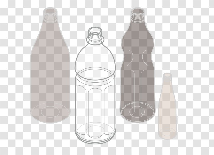 Glass Bottle Plastic Water Bottles Transparent PNG
