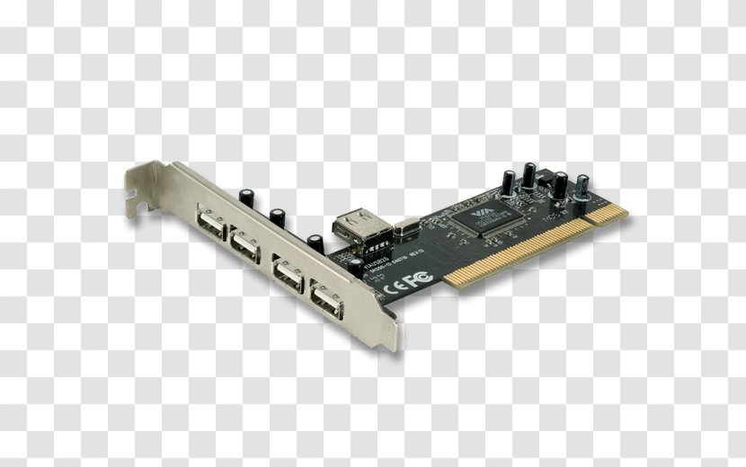 Conventional PCI Network Cards & Adapters Computer Port USB - Electronics Accessory Transparent PNG