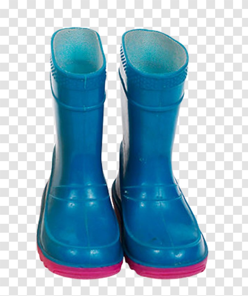 Wellington Boot Shoe Galoshes Clip Art - Material - Blue Rain Boots Transparent PNG