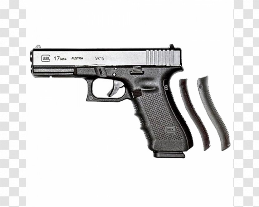 Semi-automatic Firearm Guns & Ammo Ammunition Cartridge - Gun Barrel - Glock 19 Left Handed Pistols Transparent PNG
