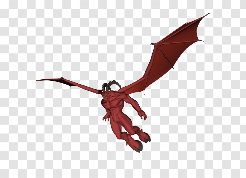 Flying Demon Daemon - Mythical Creature Transparent PNG