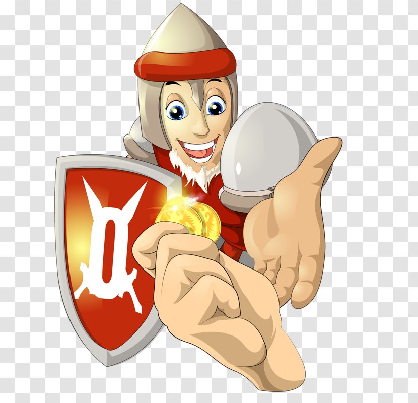 Cartoon Knight Illustration - Muscle Transparent PNG