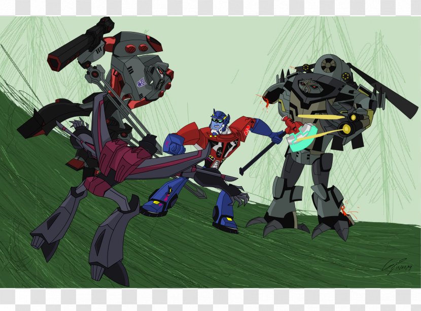 Grindor Optimus Prime Megatron Blackout Transformers - Forest Animation Transparent PNG