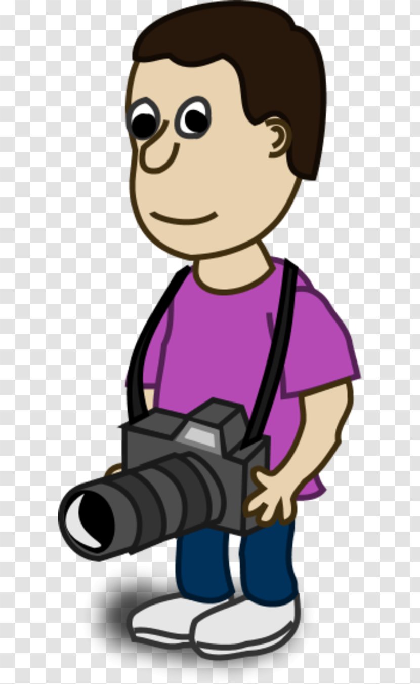 Camera Operator Photography Cartoon Clip Art - Profession Transparent PNG