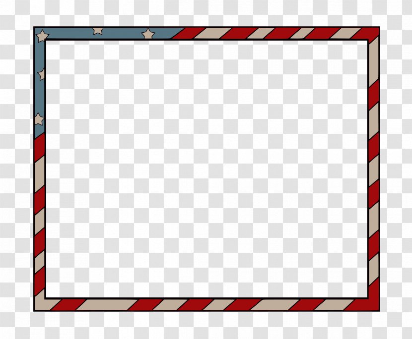 Pledge Of Allegiance Flag The United States Teacher - Lesson - Border Transparent PNG