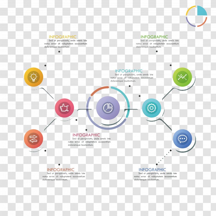 Infographic - Classic Business Infographics Design Vector Material Transparent PNG