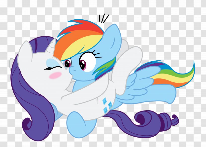 Pony Rainbow Dash Rarity Spike Applejack - Silhouette - My Little Transparent PNG