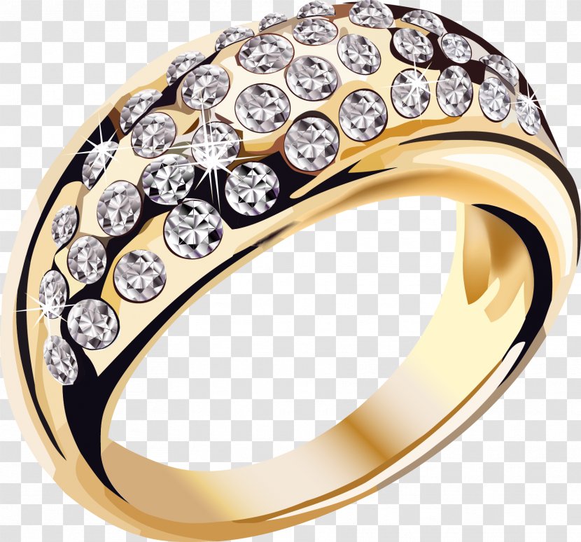 Earring Jewellery Gold - Silver - Ring Transparent PNG