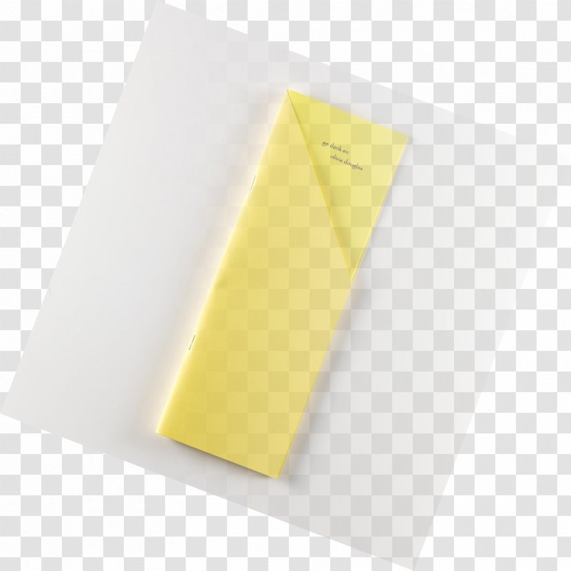 Paper Material Rectangle - Yellow - Run Transparent PNG
