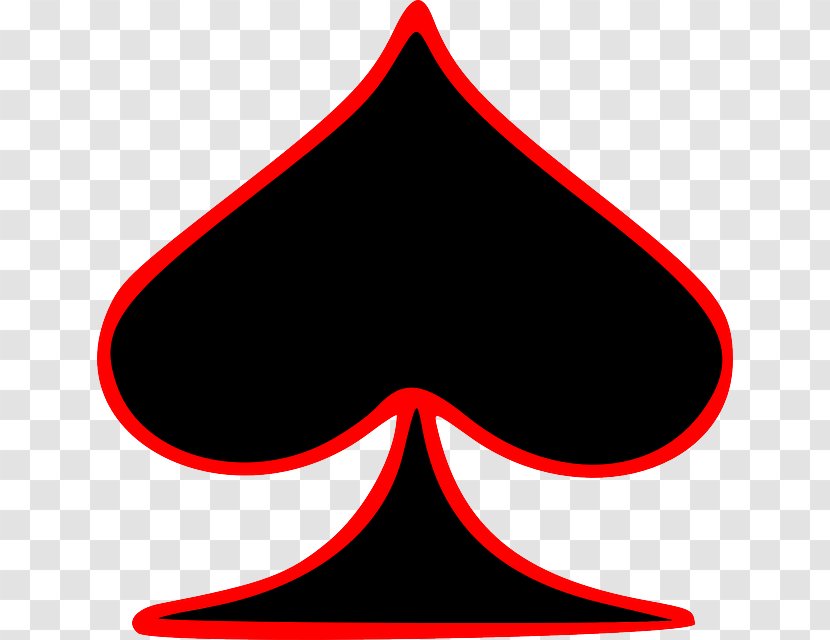 Suit Playing Card Ace Game Clip Art - Silhouette - Of Spades Transparent PNG