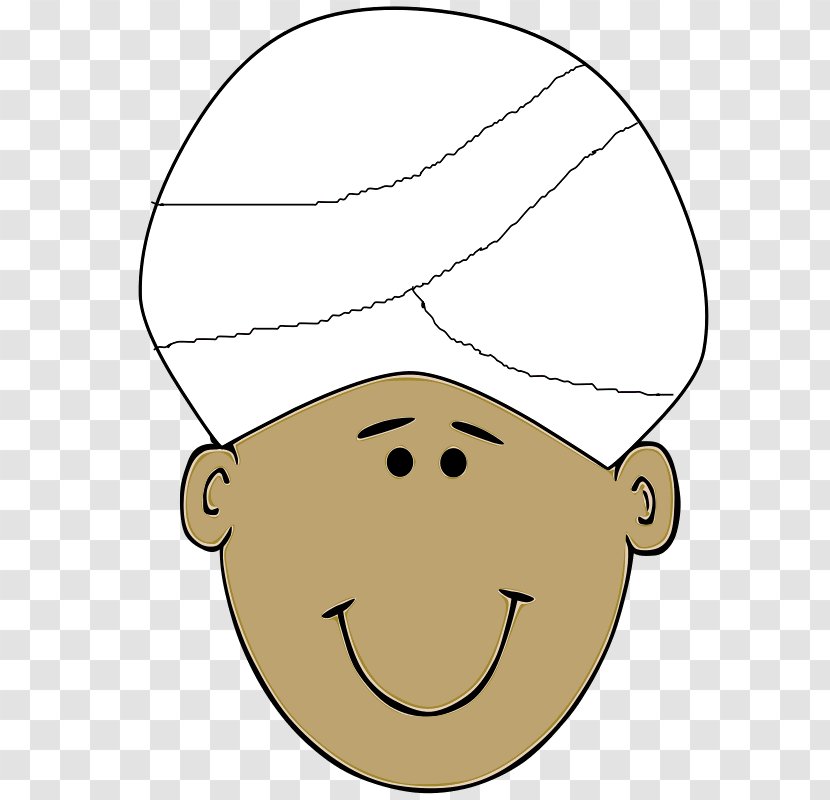 Clip Art Face Openclipart India - Turban Transparent PNG
