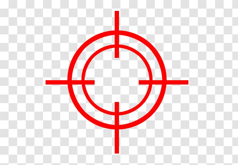 Telescopic Sight Reticle Clip Art - Shooting Target - Technology Transparent PNG