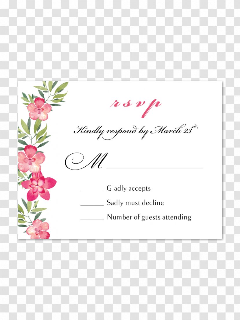 Wedding Invitation Flower Floral Design Petal - Rectangle - Flowers Invitations Transparent PNG