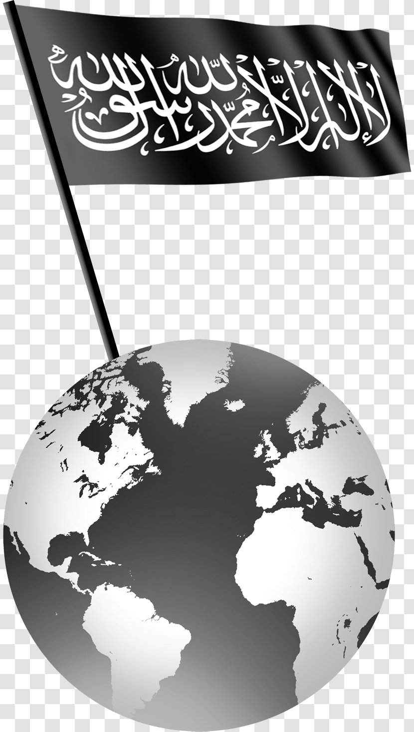 Globe World Map - Monochrome Photography Transparent PNG
