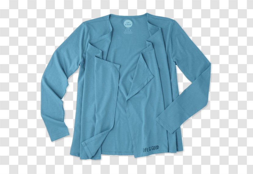 Sleeve Jacket Button Blouse Outerwear Transparent PNG
