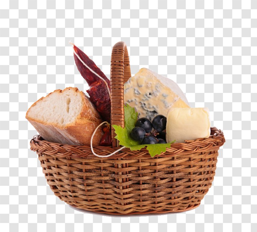Ice Cream Sausage Bread Milk Food - Dairy Product - A Basket Of And Other Transparent PNG