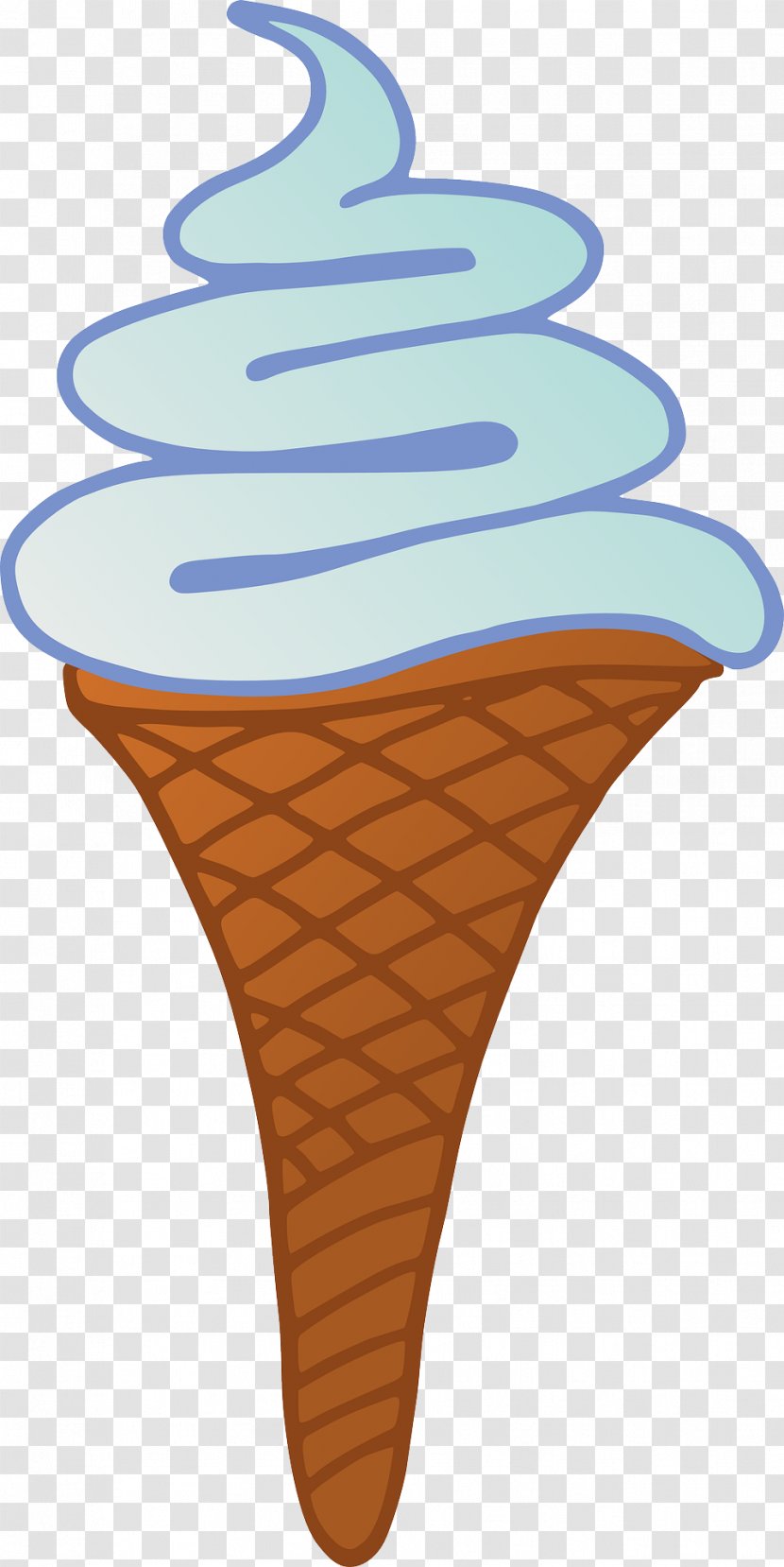 Ice Cream Cones Soft Serve Clip Art - Drawing Transparent PNG