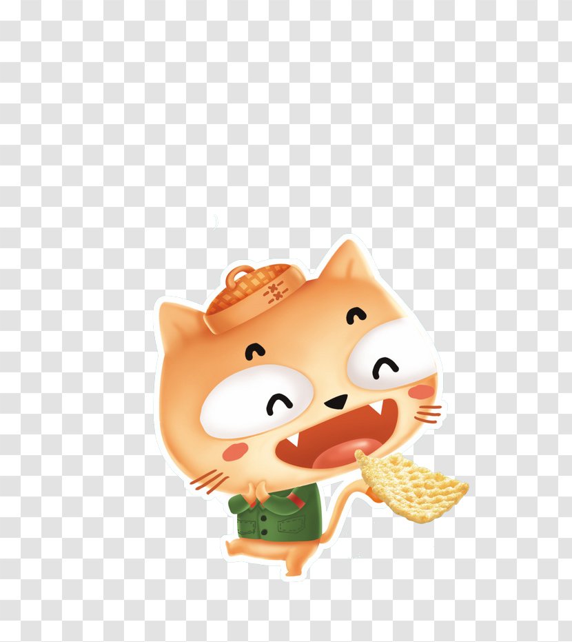 Bengal Cat Bagel Cartoon - Orange Transparent PNG