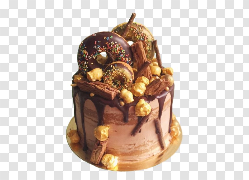 Chocolate Cake Yule Log Christmas Praline - Dessert Transparent PNG