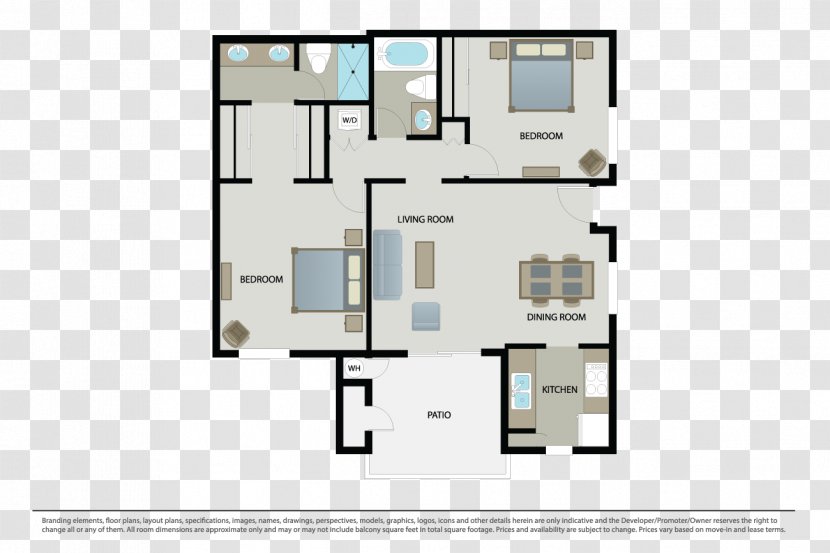 Floor Plan Apartment Valley Village House Capitol Hill - Property - Toilet Transparent PNG