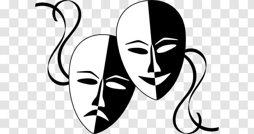 Mask Theatre Drama Clip Art - Face - Cliparts Transparent PNG