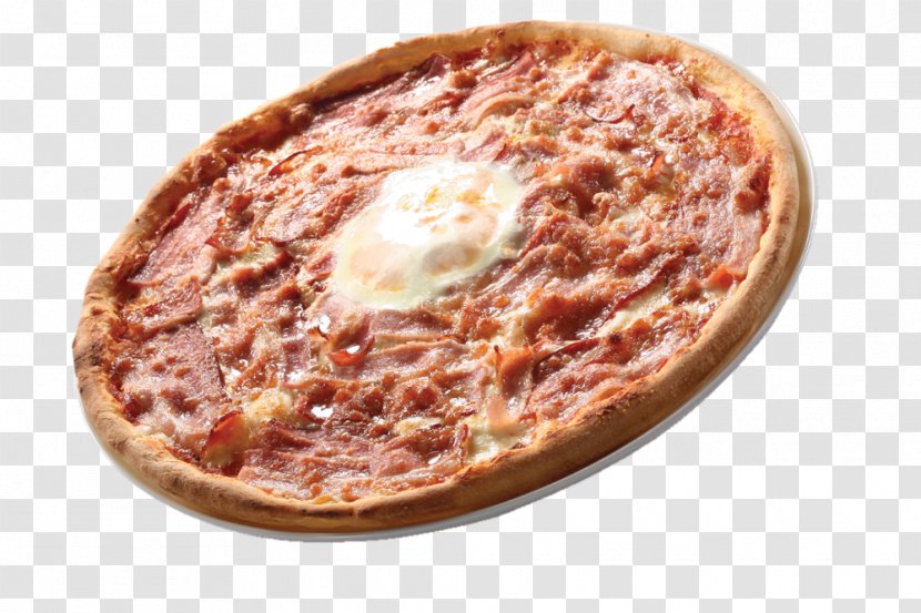 Sicilian Pizza Carbonara Bacon, Egg And Cheese Sandwich Tarte Flambée Transparent PNG