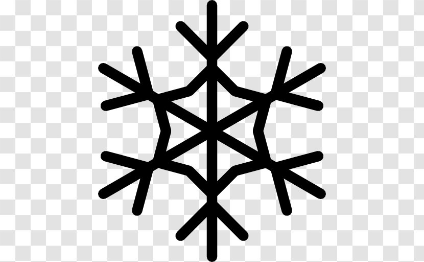 Snow - Symmetry - Black And White Transparent PNG