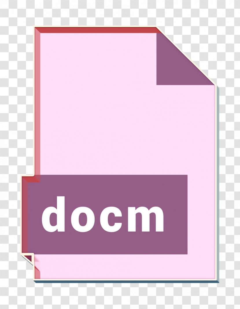 Docm Icon Document Extension - File - Material Property Magenta Transparent PNG