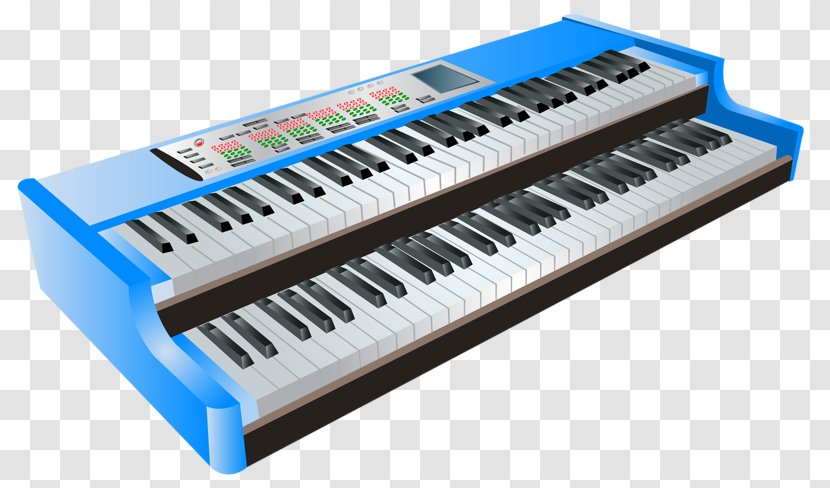 Musical Instrument Keyboard - Watercolor - Kids Toys Transparent PNG