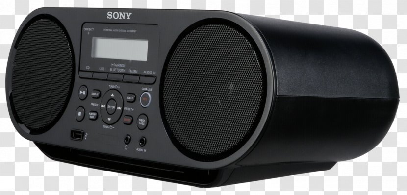 Sony CMT-SBT100 Boombox Compact Disc Cadea De Música Cassette - Lecteur Cd Transparent PNG