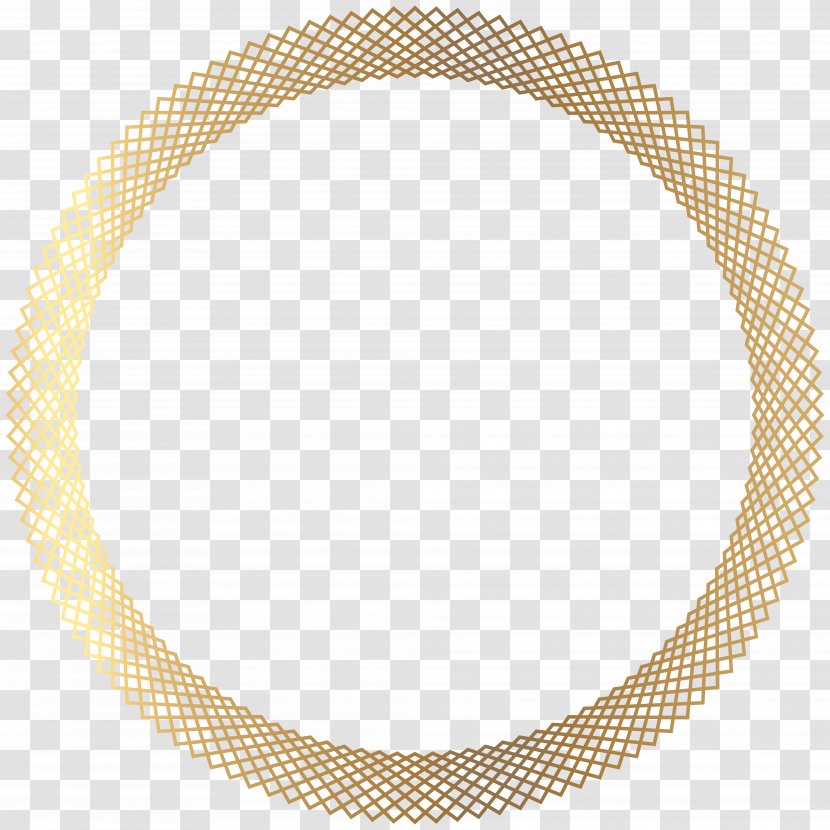 Image File Formats Lossless Compression - Motif - Deco Gold Round Border Transparent Clip Art Transparent PNG
