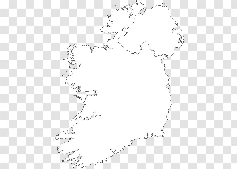 Northern Ireland Blank Map Clip Art - Vector Transparent PNG