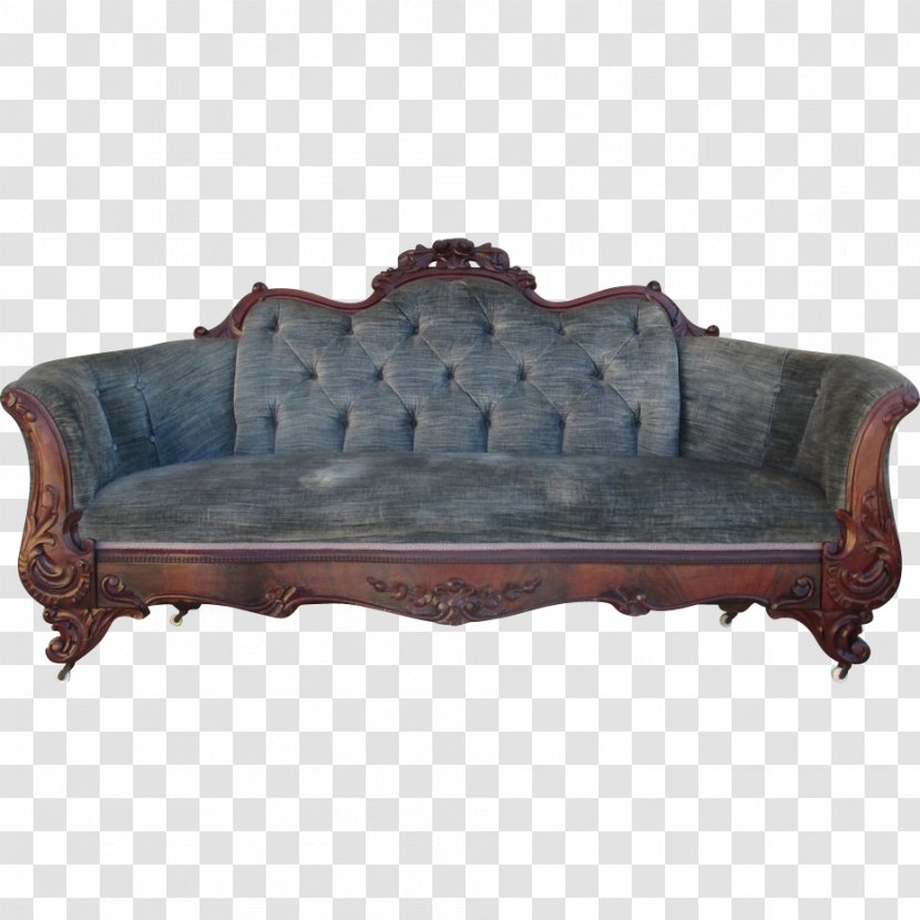 Loveseat Couch Antique Victorian Era .com - Vintage Sofa Transparent PNG