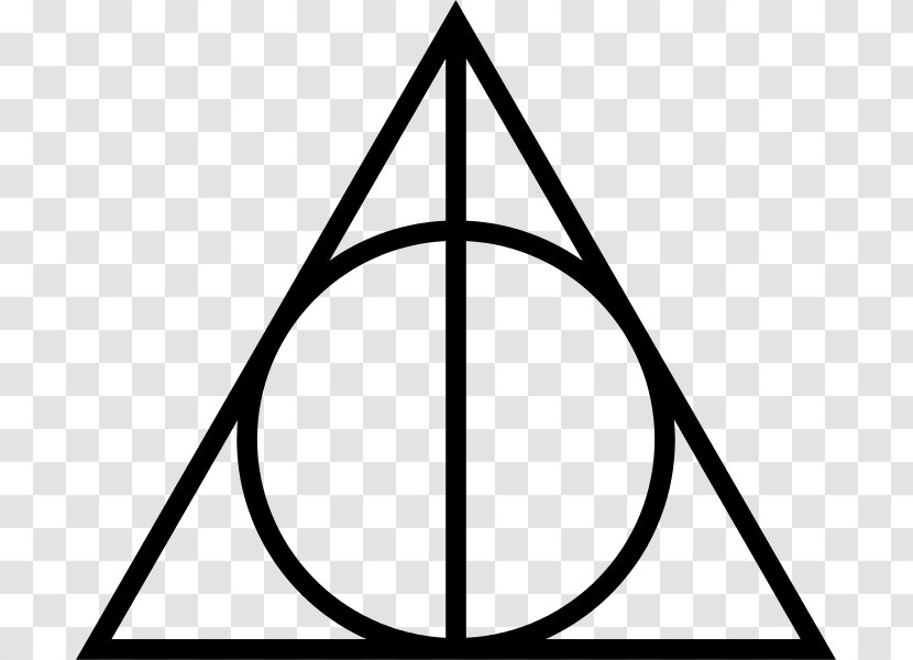 Harry Potter And The Deathly Hallows Lord Voldemort Symbol - Monochrome - Geometry Elements Transparent PNG