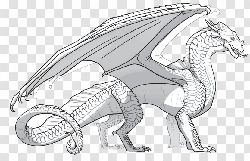 Coloring Book Chinese Dragon Wings Of Fire Child - Hero Transparent PNG