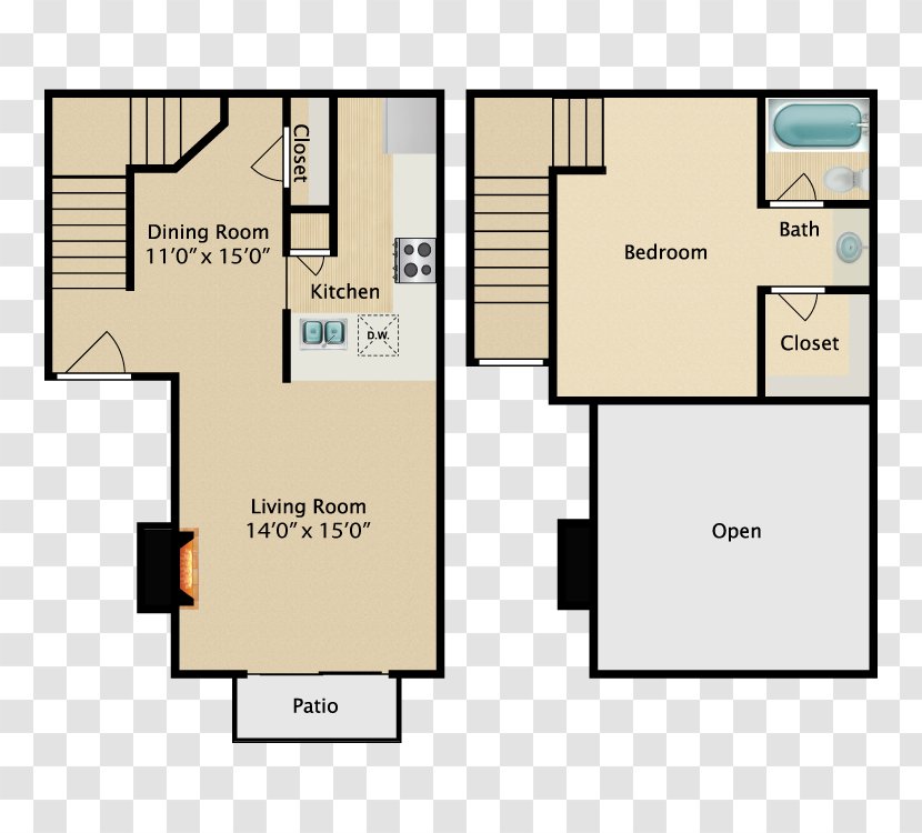 Floor Plan Sonoma At Hillcrest Wyndward Addison Apartment House - Diagram Transparent PNG