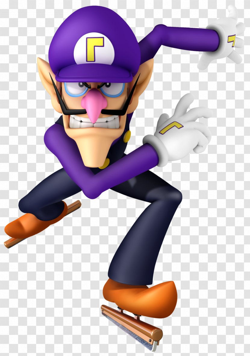 Mario & Sonic At The Olympic Winter Games Waluigi Series Video Game - Action Figure - Luigi Transparent PNG