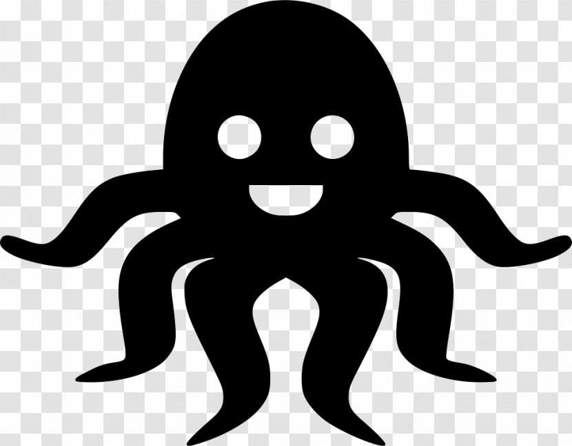 Octopus Tentacle Cephalopod Clip Art - Black Transparent PNG