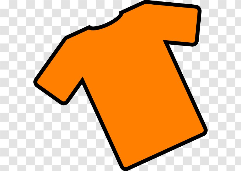 T-shirt Orange Clip Art - Area - Kids Shirt Clipart Transparent PNG