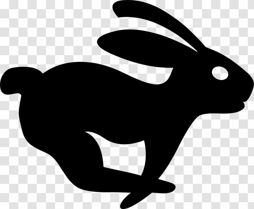 Domestic Rabbit Hare Clip Art - Silhouette - Apple Transparent PNG