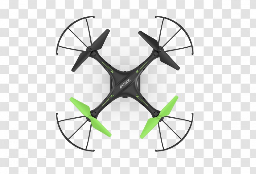 Quadcopter Unmanned Aerial Vehicle First-person View Remote Controls Parrot AR.Drone - Propeller - Archos Drone Vr Transparent PNG