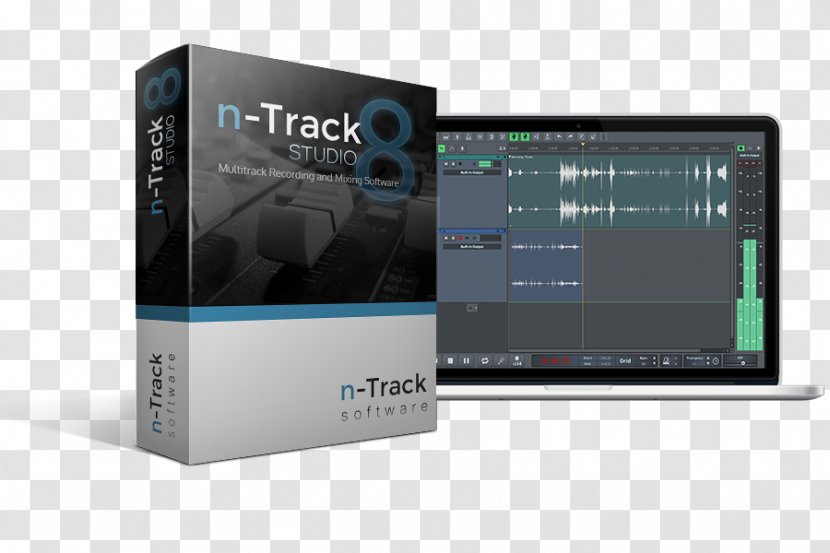 N-Track Studio Recording Sound And Reproduction Computer Software Multitrack - Watercolor Transparent PNG