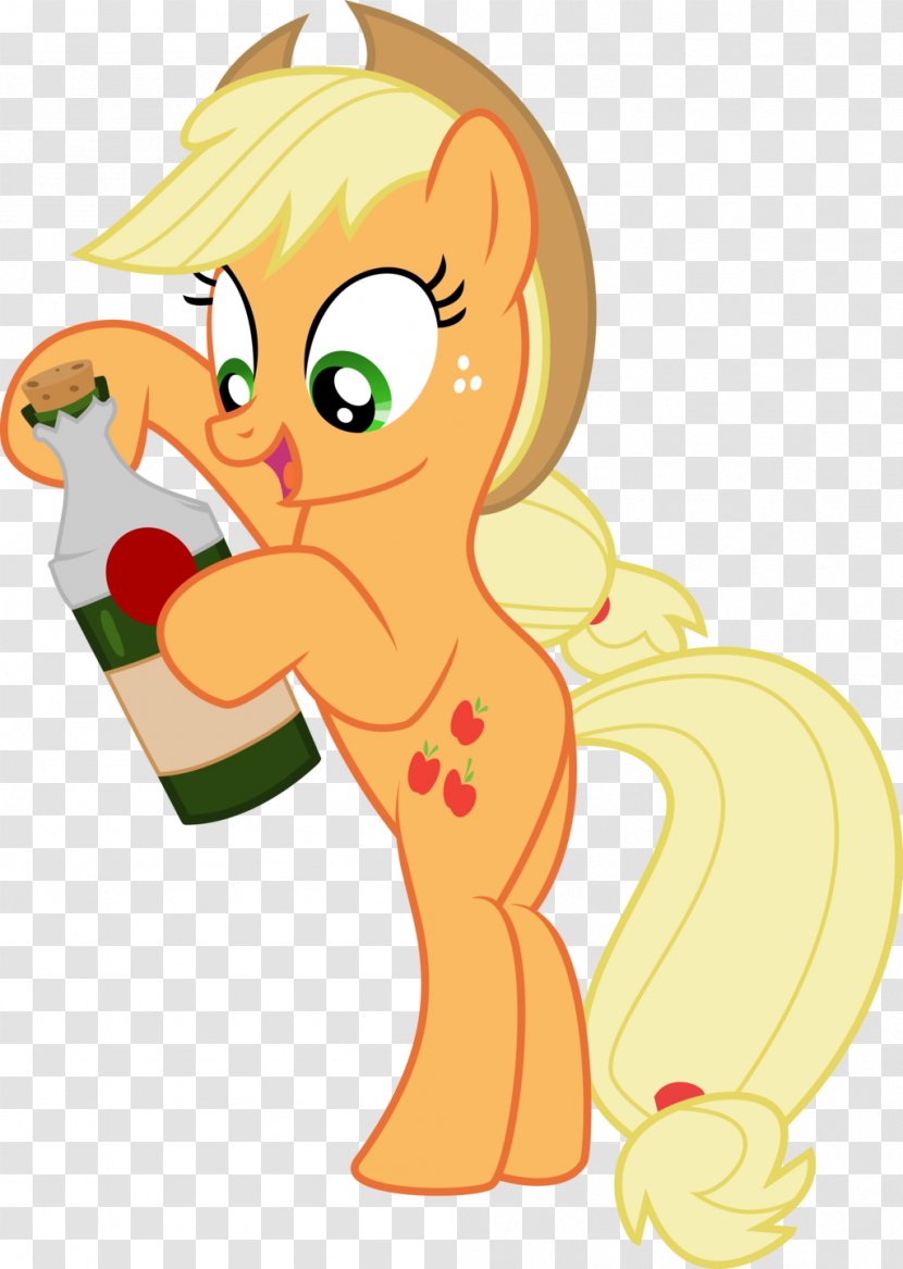 Applejack Pinkie Pie Cider Pony - Silhouette - Apple Transparent PNG